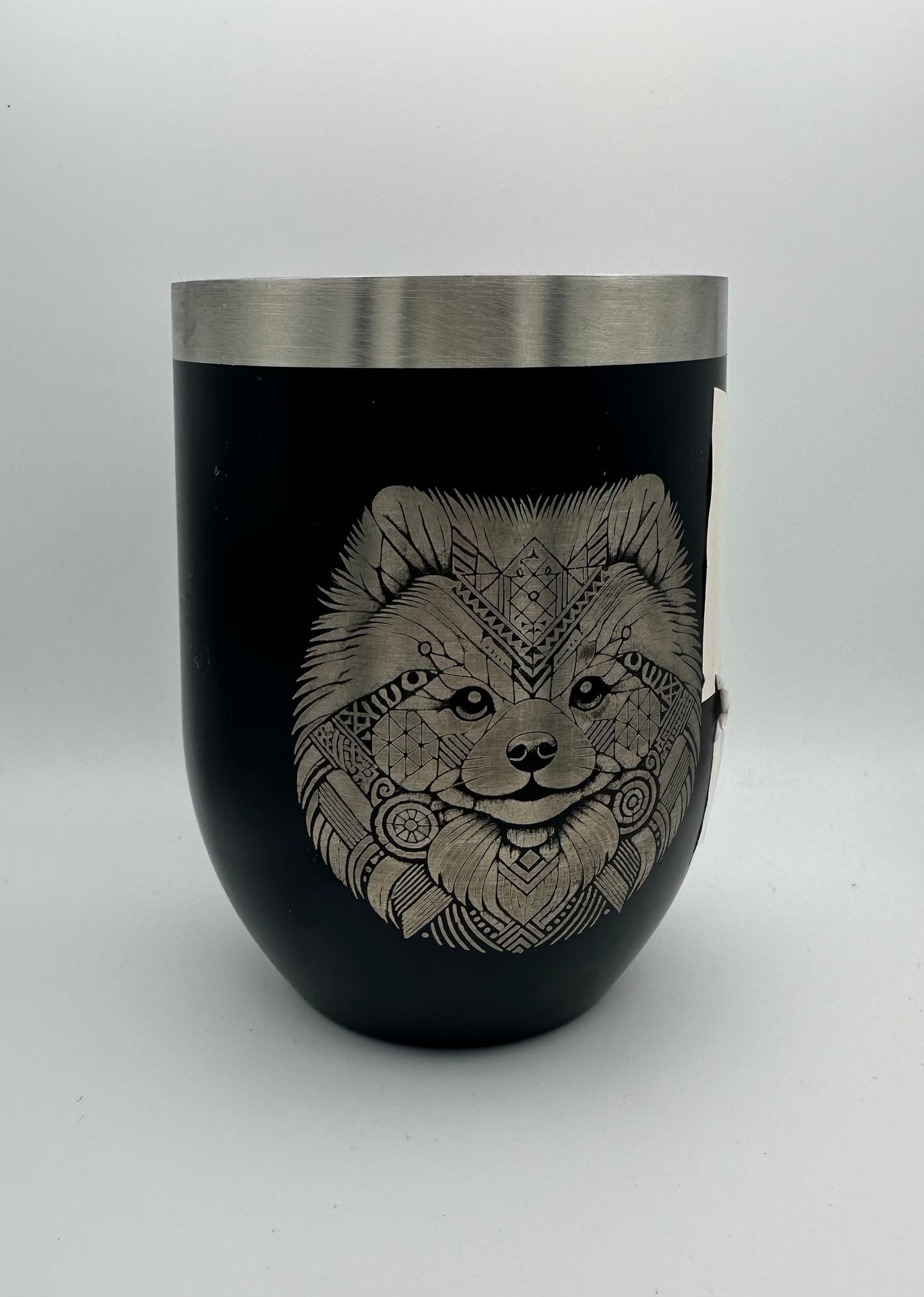 Geometric Dog design 12oz 340ml Double Wall Thermal Cup