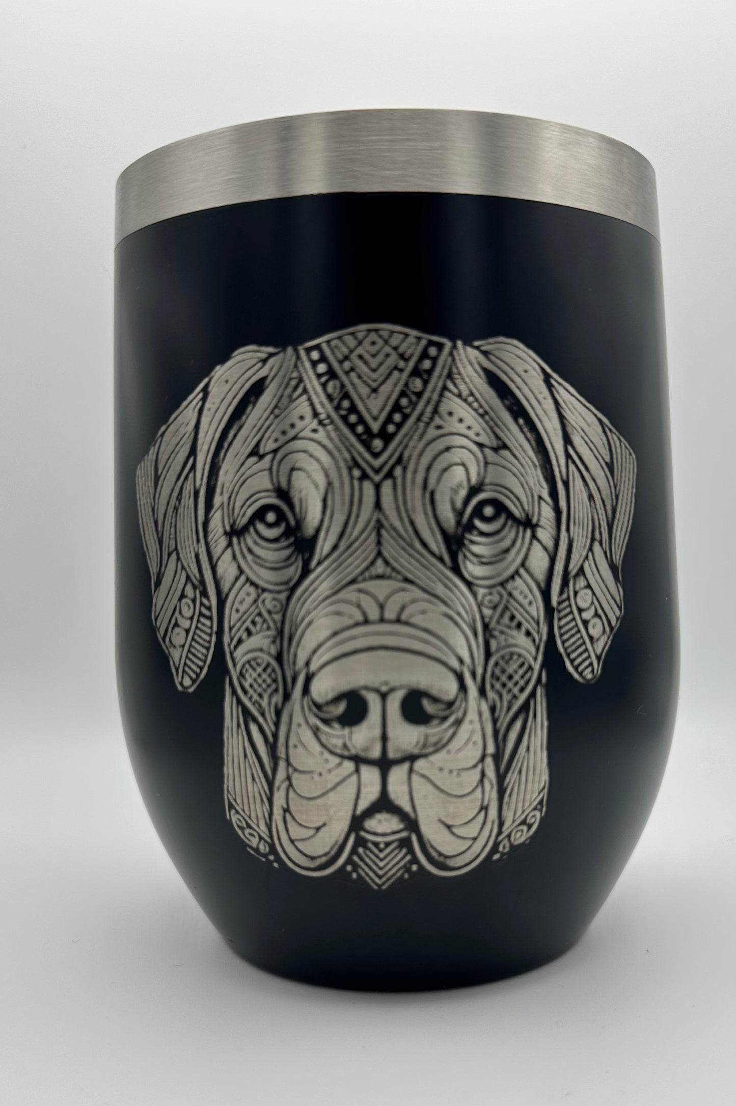 Geometric Dog design 12oz 340ml Double Wall Thermal Cup