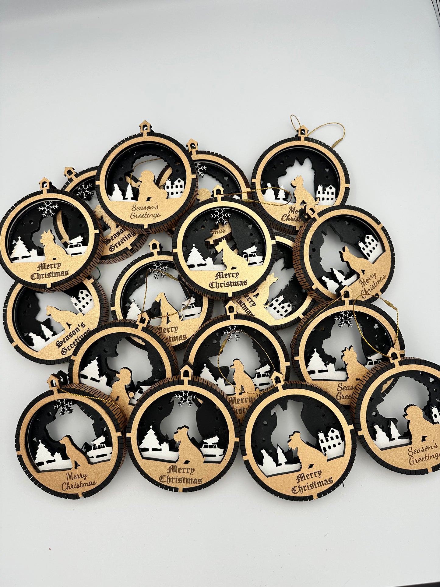 Personalized Dog Breed Christmas Tree Decorations – Unique Holiday Keepsakes