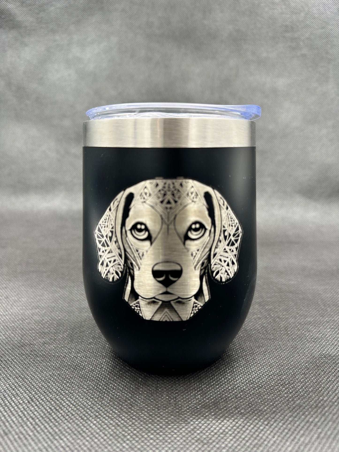 Geometric Dog design 12oz 340ml Double Wall Thermal Cup