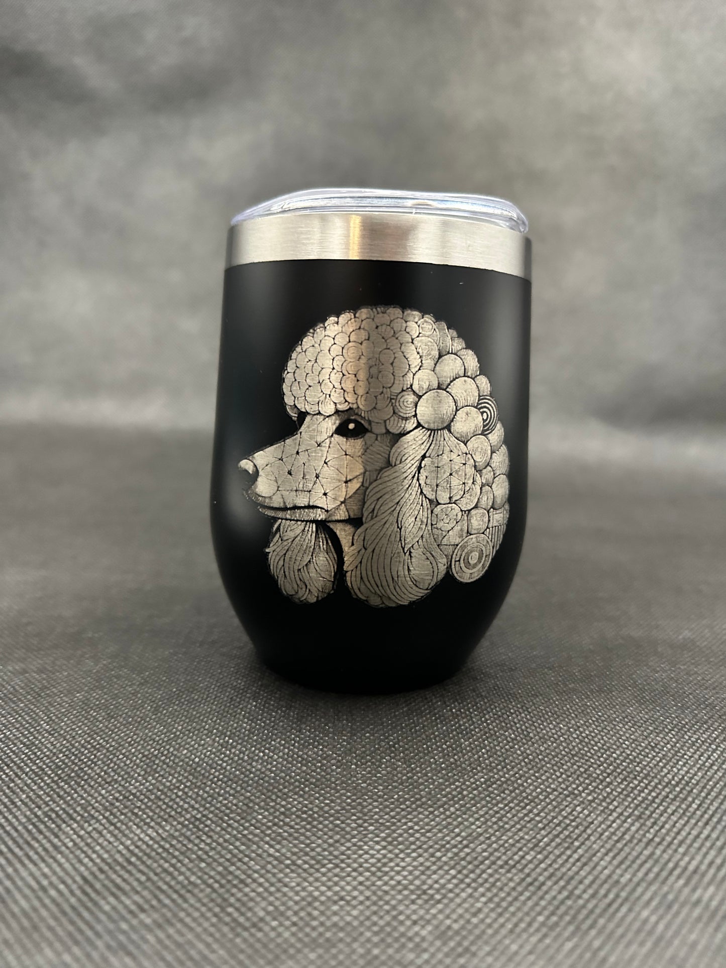 Geometric Dog design 12oz 340ml Double Wall Thermal Cup